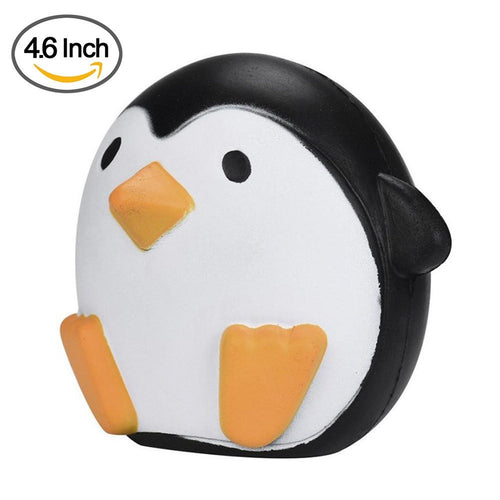 Jumbo Slow rising Squishy Panda Bun & Penguin