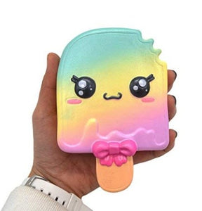Squishy Toy Jumbo Kawaii Squeeze Toys Cartoon Ice Sucker Cream Scented Slow Rising Squishies Charms For Kids Adults Gift Random Color