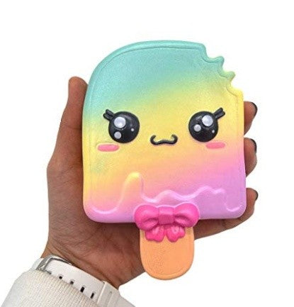 Squishy Toy Jumbo Kawaii Squeeze Toys Cartoon Ice Sucker Cream Scented Slow Rising Squishies Charms For Kids Adults Gift Random Color