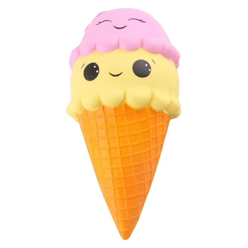 22CM Cone Soft Cute Squishy Squishies Ice Cream Keychain Charm Toys Gift