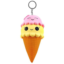 Load image into Gallery viewer, Ice Cream Food Cone Pendant Bread Cake Squishy Squishi Slow Rising Toy for Kids Relieves Stress