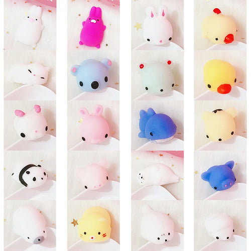 20pcs Squishy Toy Cute Animal Antistress Ball Squeeze Mochi Rising Toys Abreact Soft Sticky Squishi Stress Relief Toys Funny Gift